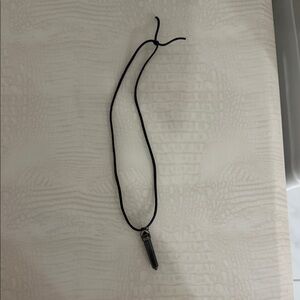 Black Pendant Necklace